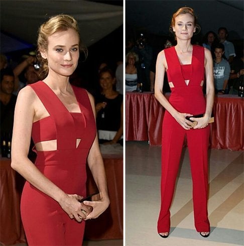 Diane Kruger in cut out jumpsuit