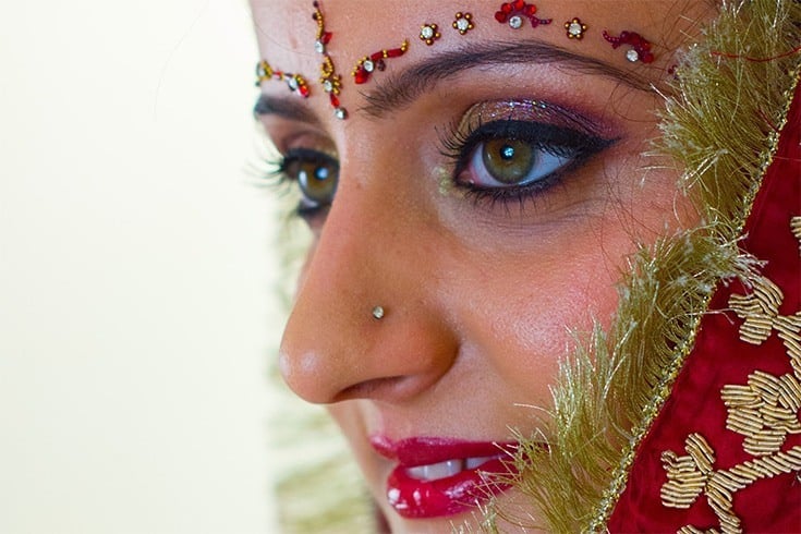 Eye Makeup in Summer Wedding