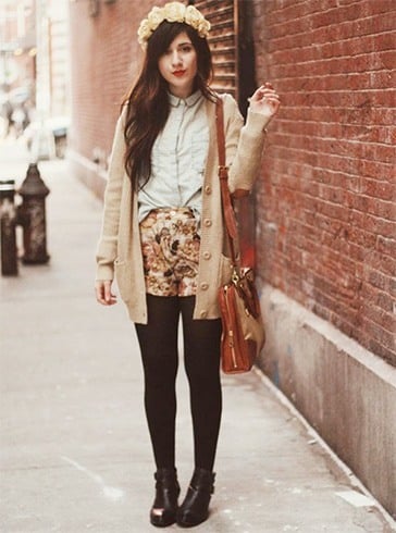 Floral Shorts and Cardigans