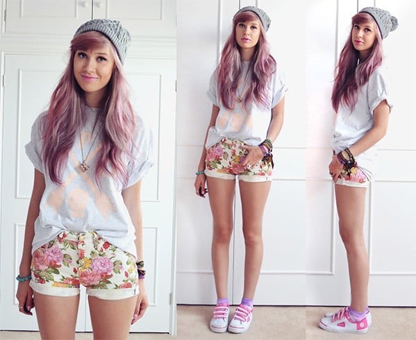 Floral Shorts Fashion