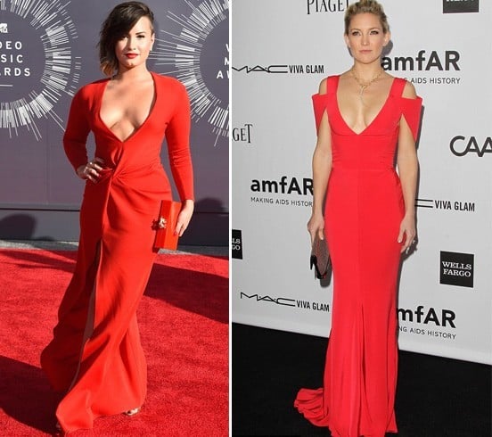 Hollywood Celebs Red Dress Styling