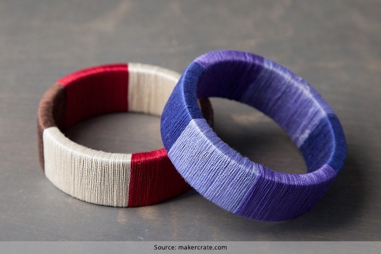 Easy thread deals bangles