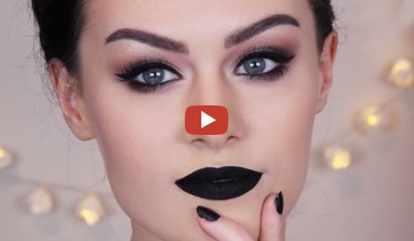 How To Wear Makeup With Black Lipstick
