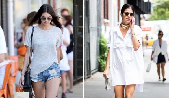 How To Wear Oversized Button Down Shirt And T-Shirts