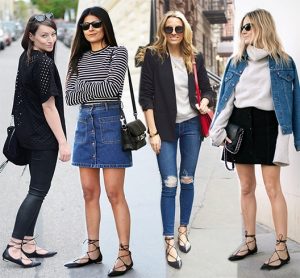 What To Wear With Lace Up Flats This Season