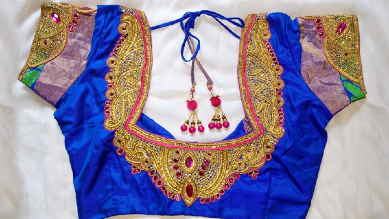 Traditional Maggam Work Blouse Designs Short Hands