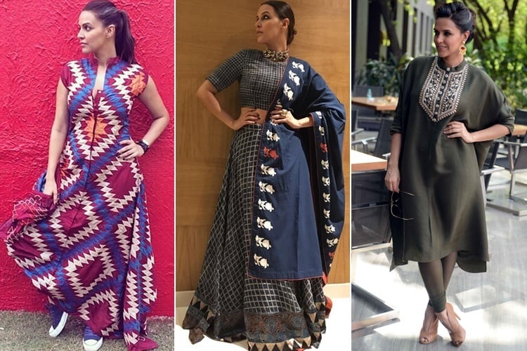 Neha Dhupia Dresses