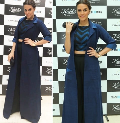 Neha Dhupia in Anita Dongre Grassroot