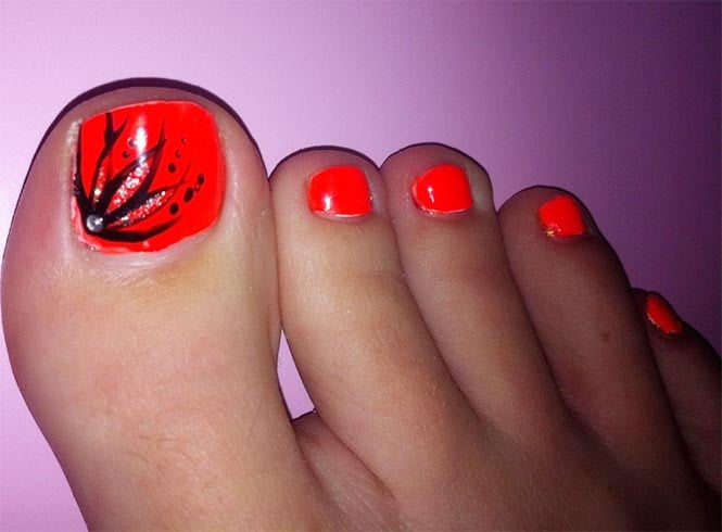 Neon Toenail Designs