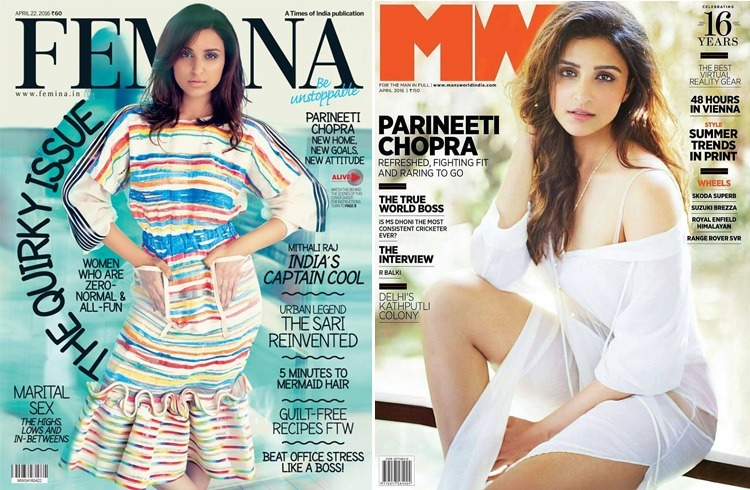 Parineeti Chopra on April 2016 Magazines