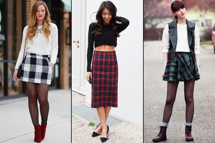 Plaid Skirt Outfit