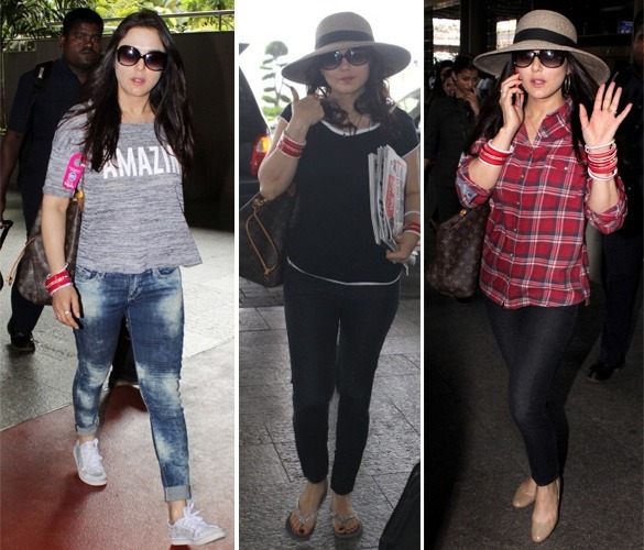 Preity Zinta At Airport