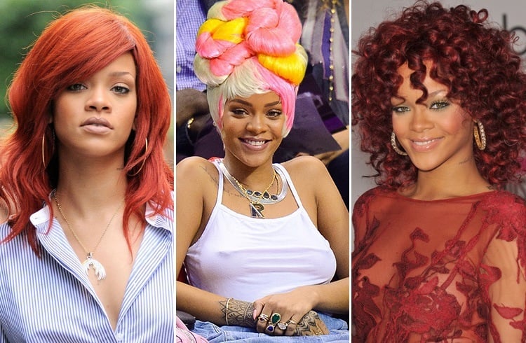 Rihanna color wigs