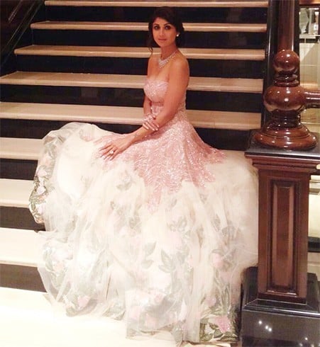 Shilpa Shetty in Manish Malhotra Gown