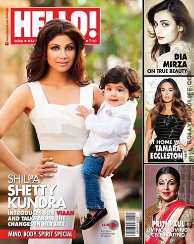 Shilpa Shetty on Hello Magazine