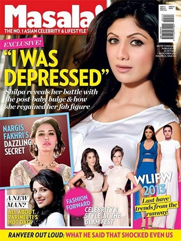 Shilpa Shetty on Masala Magazine Covers