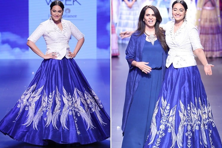 Sonakshi Sinha Walks for Anita Dongre at LFW 2016