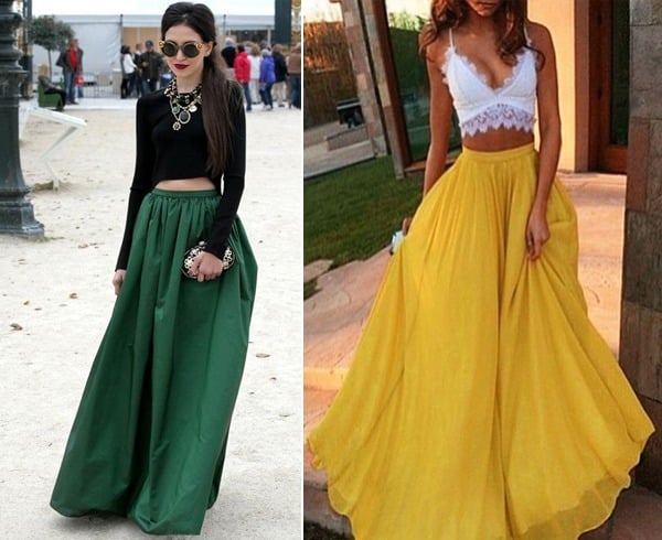 ways to style long skirts