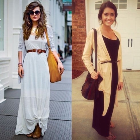 Wear a Long Cardigan With a Dress