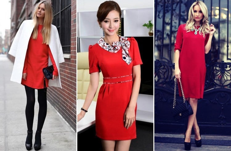 How To Wear Red Dress To Work