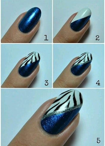 Blue Nail Designs Tutorial