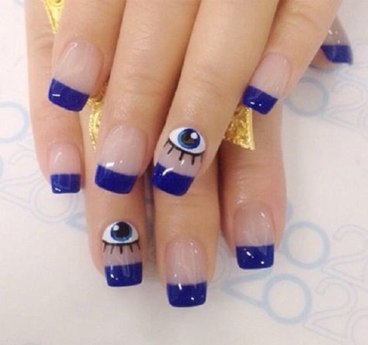  Evil Eye Nail Design