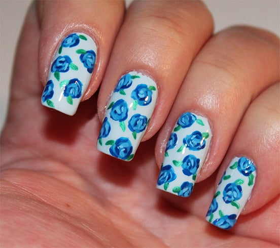 Blue Nail Designs: Blue Is Not The Coldest Colour After All!