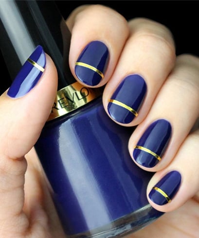  Indigo Blue Nail Art