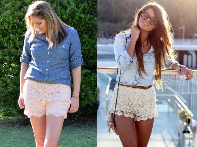 Lace Short Outfits