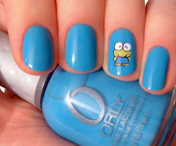 Light Blue Nail Designs For Kids