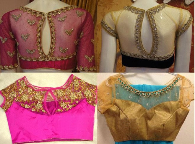 Maggam Work Blouse Neck Designs