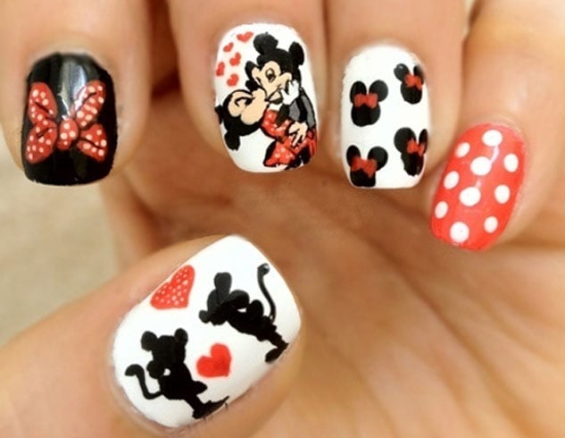 Mickey And Minnie Mouse Nails