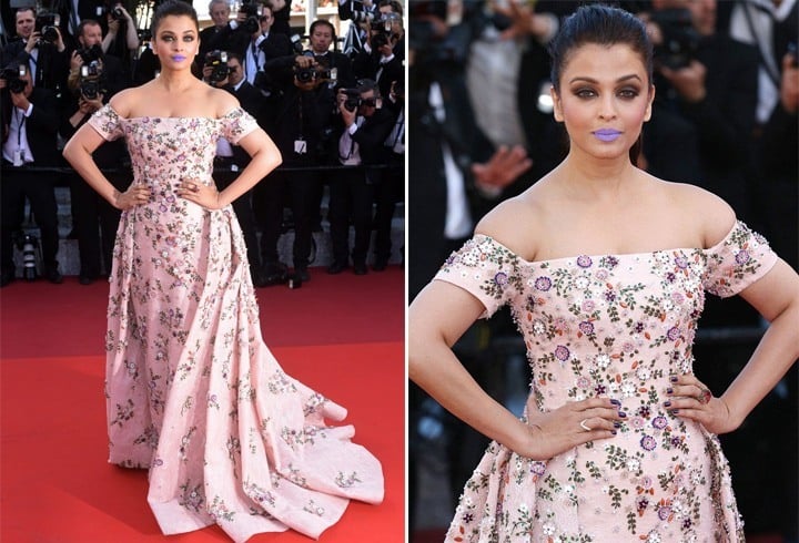 Aishwarya In Rami Kadi Gown at Cannes 2016