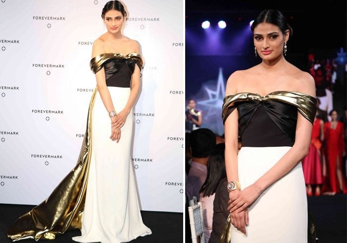 Athiya Shetty In An Off-Shoulder Bibhi Mohapatra