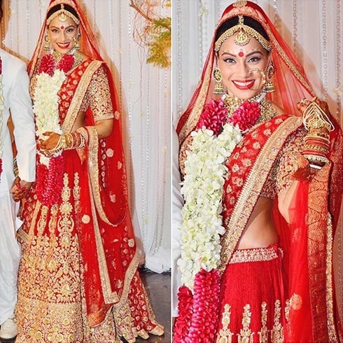 Bipasha Basu in Sabyasachi at her Wedding