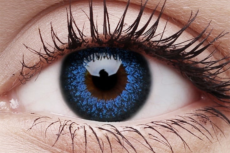 Blue Color Lenses For Indian Skin