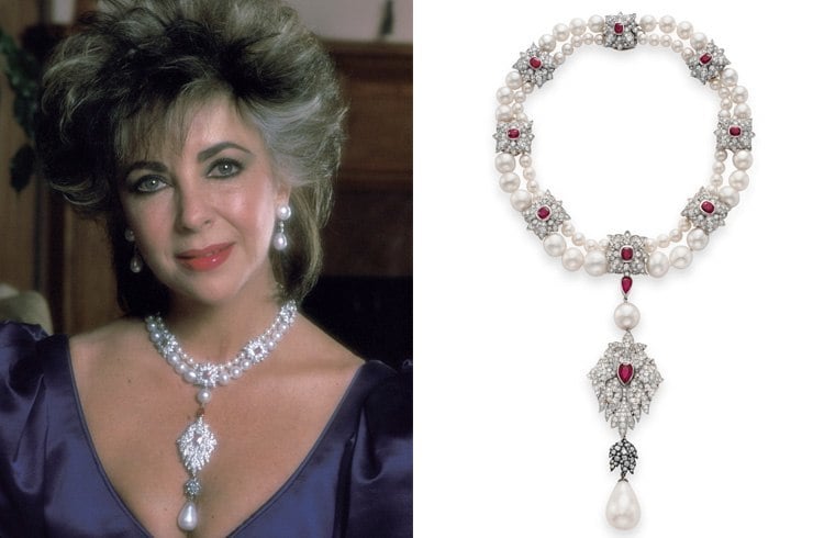 Elizabeth Taylor pearl necklace