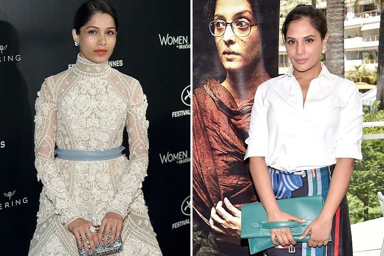 Freida Pinto and Richa Chadda At Cannes 2016