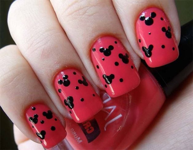 How To Paint Minnie Mouse Nails