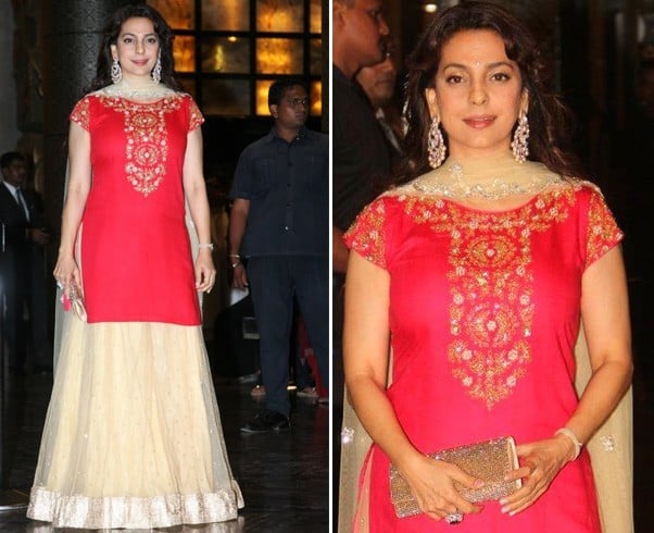 Juhi Chawla at Preity Wedding Reception