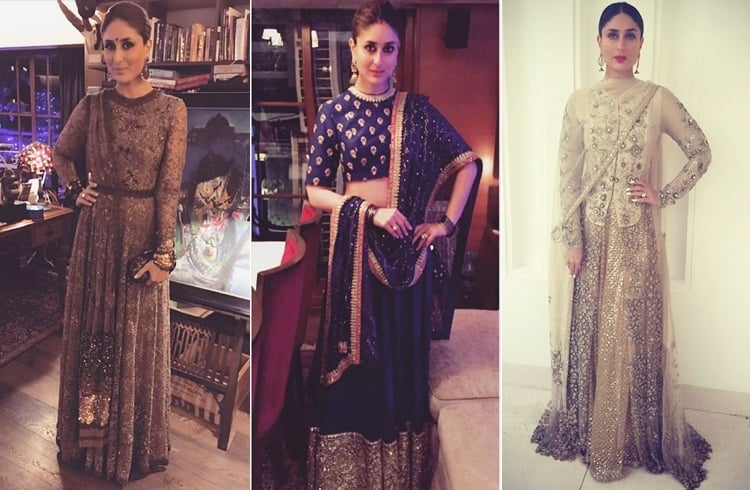 Kareena Kapoor In Sabyasachi outfits