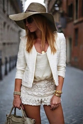 Lace Short Outfit