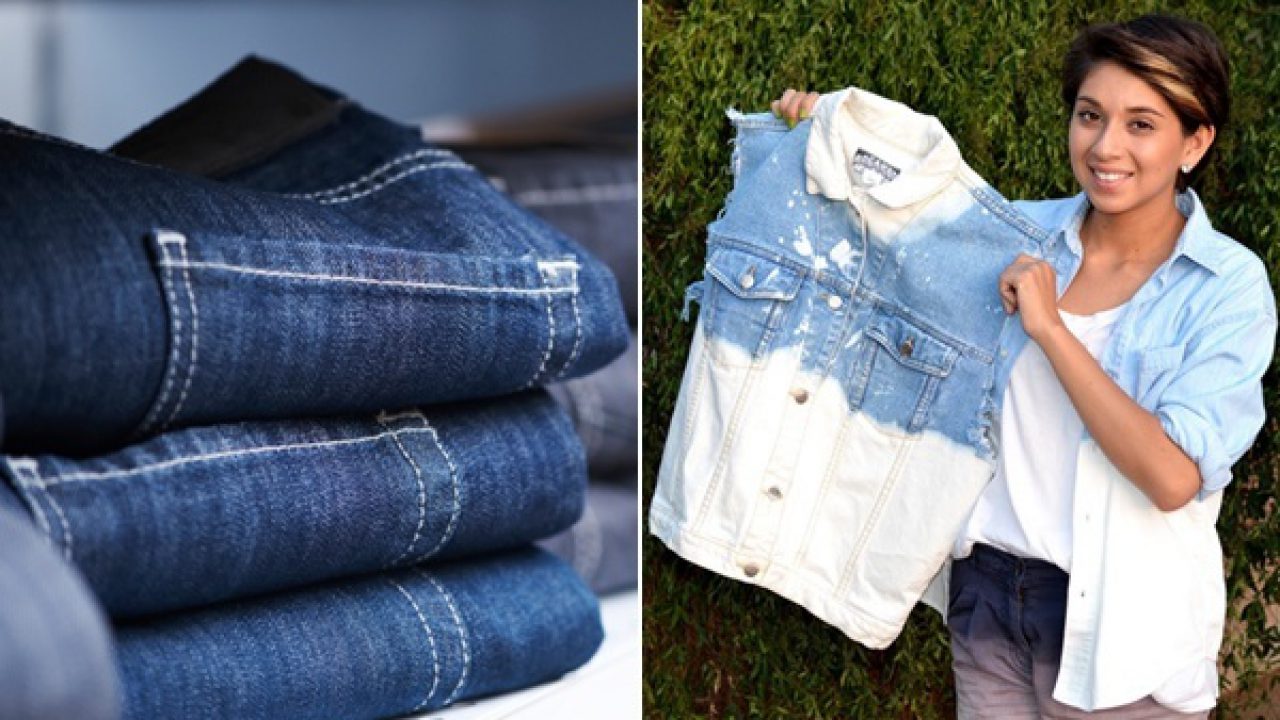 bleaching black denim