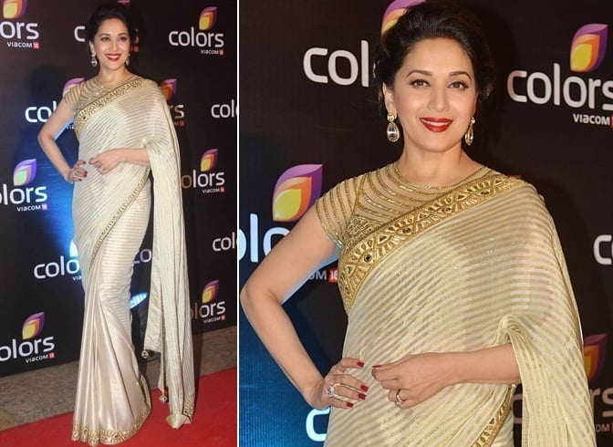 Madhuri Dixit in Arpita Mehta sari