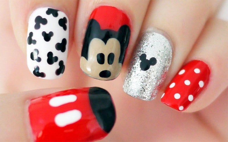 Minnie Mouse Nail Art Ideas