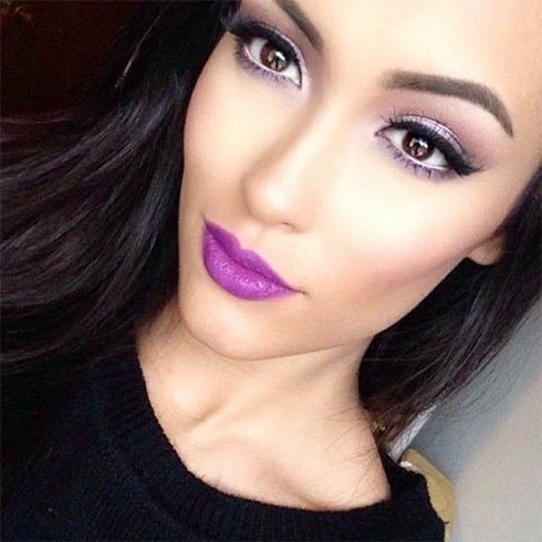 Purple Lipstick For Fair Skin