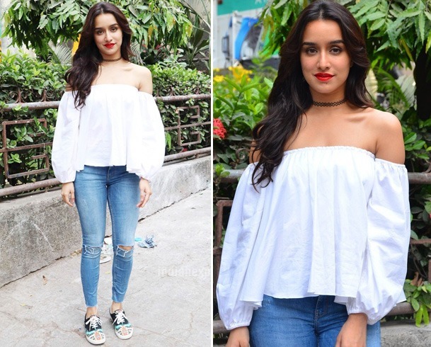 Shraddha Kapoor In An Off-Shoulder Top