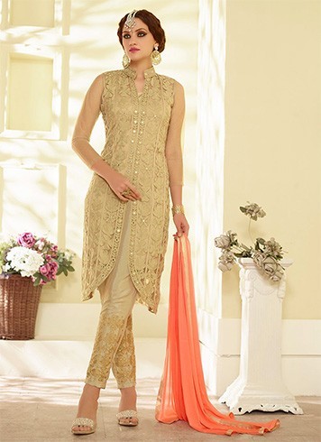 Straight pants with wedding salwar