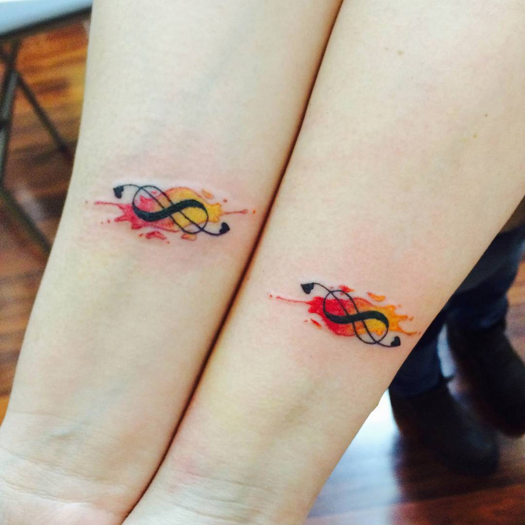 Infinity matching Tattoos