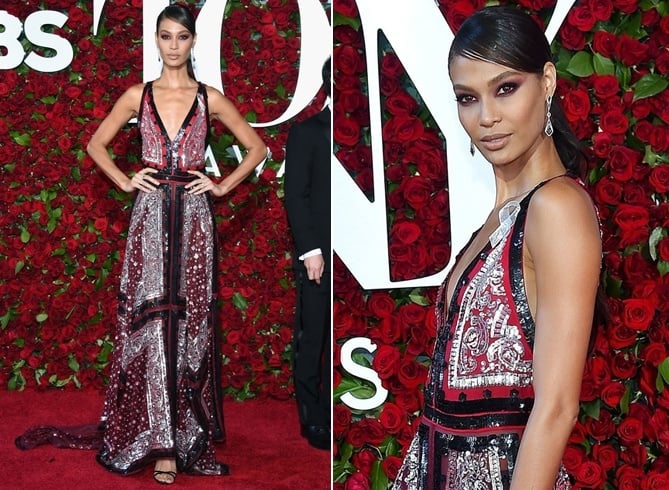 Joan Smalls at Tony Awards 2016